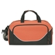 aerial view a orange 600d poly julian duffel bag, image 1 of 3