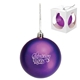 a purple shatter resistant ornament