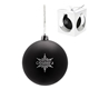a black shatter resistant ornament