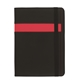 aerial view a black/red pvc underline padfolio, image 1 of 3