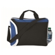 aerial view a black/royal all day computer briefcase, image 1 of 2
