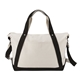 aerial view a natual/black rivage weekender duffel, image 1 of 4