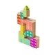 a multicolor areaware blockitecture deco art science set hand - painted blocks creative toy