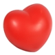 aerial view a red heart squeezie stress ball reliever, image 1 of 2