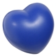 aerial view a royal blue heart squeezie stress ball reliever, image 1 of 2
