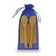 a blue bamboo kitchen tensils combo (cutting board, spoon, spatula)