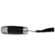 a black with silver trim trvael torch led flashlight