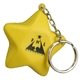 a yellow star key chain - stress reliever