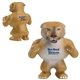 aerial view a tan/white wildcat - cougar mascot stress reliever, image 1 of 2