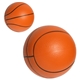 aerial view a orange basketball stress reliever, image 1 of 2