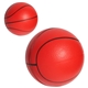 aerial view a red basketball stress reliever, image 1 of 2
