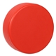 aerial view a red hockey puck stress reliever, image 1 of 2