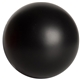 aerial view a black stress reliever ball with pumpkin graphic, image 1 of 2