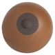 aerial view a brown promotional breast stress reliever (boob stress ball), image 1 of 3