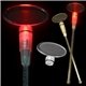 a red & oval shape light up cocktail stirrers - red