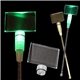 a green & rectangle shape light up cocktail stirrers - green