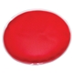 aerial view a red oval shaped chill patch cold pack, image 1 of 2