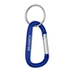 a blue aluminum large carabiner 3 x 1-1/2
