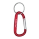 a red aluminum large carabiner 3 x 1-1/2