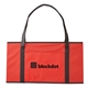 aerial view a red organize - it(tm) non - woven storage tote, image 1 of 6