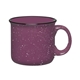 aerial view a purple ceramic campfire mug, image 1 of 2