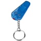 aerial view a indigo blue whistle flashlight keychain, image 1 of 2