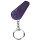 aerial view a purple whistle flashlight keychain, image 1 of 2
