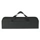 aerial view a black 3- piece bbq set in case, image 1 of 3