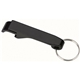 aerial view a black aluminum bottle opener, image 1 of 2