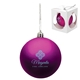 a magenta shatter resistant ornament