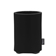aerial view a black custom promotional deluxe collapsible koozie cup holder, image 1 of 4
