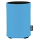 aerial view a carolina blue custom promotional deluxe collapsible koozie cup holder, image 1 of 2