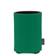 aerial view a green custom promotional deluxe collapsible koozie cup holder, image 1 of 4