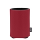 aerial view a maroon custom promotional deluxe collapsible koozie cup holder, image 1 of 4