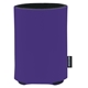 aerial view a purple custom promotional deluxe collapsible koozie cup holder, image 1 of 2