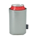 aerial view a silver custom promotional deluxe collapsible koozie cup holder, image 1 of 3