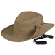 aerial view a khaki 100 cotton outback cap, image 1 of 2