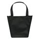 aerial view a black non woven polypropylene carnival tote bag - screen print, image 1 of 2