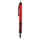 aerial view a metallic dark red montclair mgc retractable ballpoint pen, image 1 of 3
