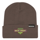 aerial view a gray koozie(r) acrylic kuff beanie, image 1 of 2