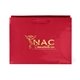 aerial view a red 128 gsm laminated tiara bag w / foil print, image 1 of 2