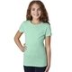 aerial view a mint next level apparel youth princess cvc t - shirt, image 1 of 4