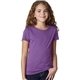aerial view a purple berry next level apparel youth princess cvc t - shirt, image 1 of 5