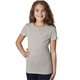 aerial view a silk next level apparel youth princess cvc t - shirt, image 1 of 4