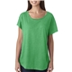 aerial view a envy next level apparel ladies triblend dolman t - shirt, image 1 of 5