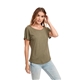 aerial view a military green next level apparel ladies triblend dolman t - shirt, image 1 of 5