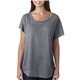 aerial view a premium heather next level apparel ladies triblend dolman t - shirt, image 1 of 5
