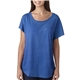 aerial view a vintage royal next level apparel ladies triblend dolman t - shirt, image 1 of 5
