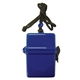 aerial view a blue water resistant swim box safes, image 1 of 2