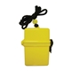 aerial view a yellow water resistant swim box safes, image 1 of 2